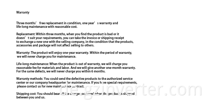 Warranty